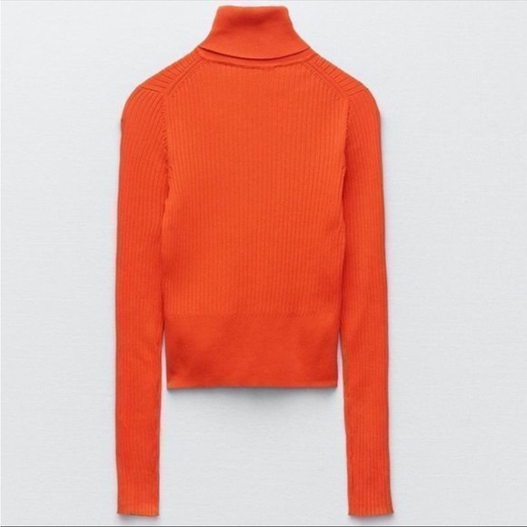 ZARA Ribbed knit turtleneck sweater. NWT - Picture 5 of 6